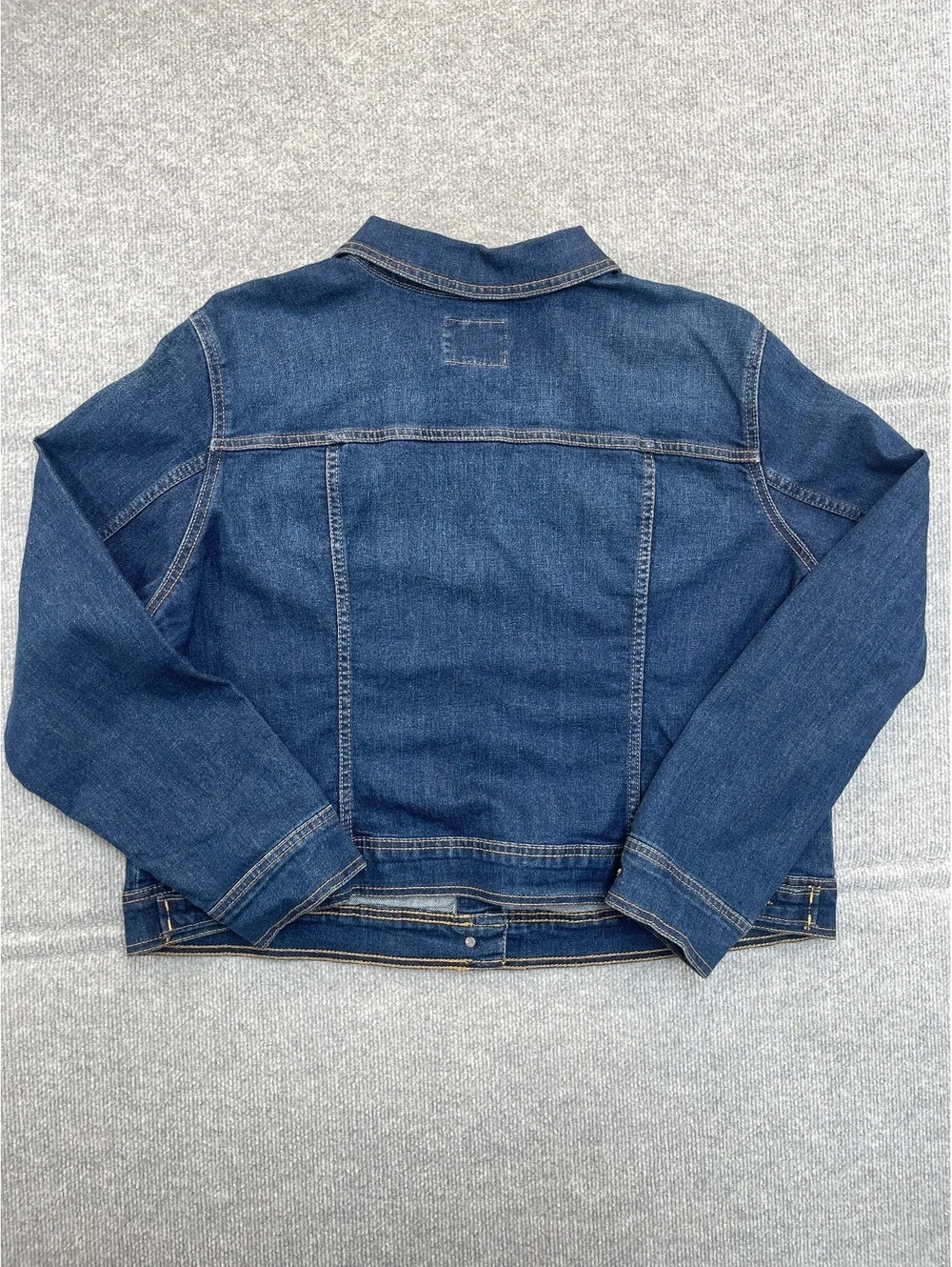 Old Navy Denim Jacket Women XXL Blue Jean Button Front Trucker Coat Medium Wash